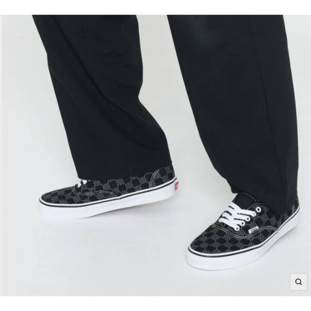 New! Size: 8 Men/9.5 Women | Vans Authentic Monogram - Black - Picture 13 of 16